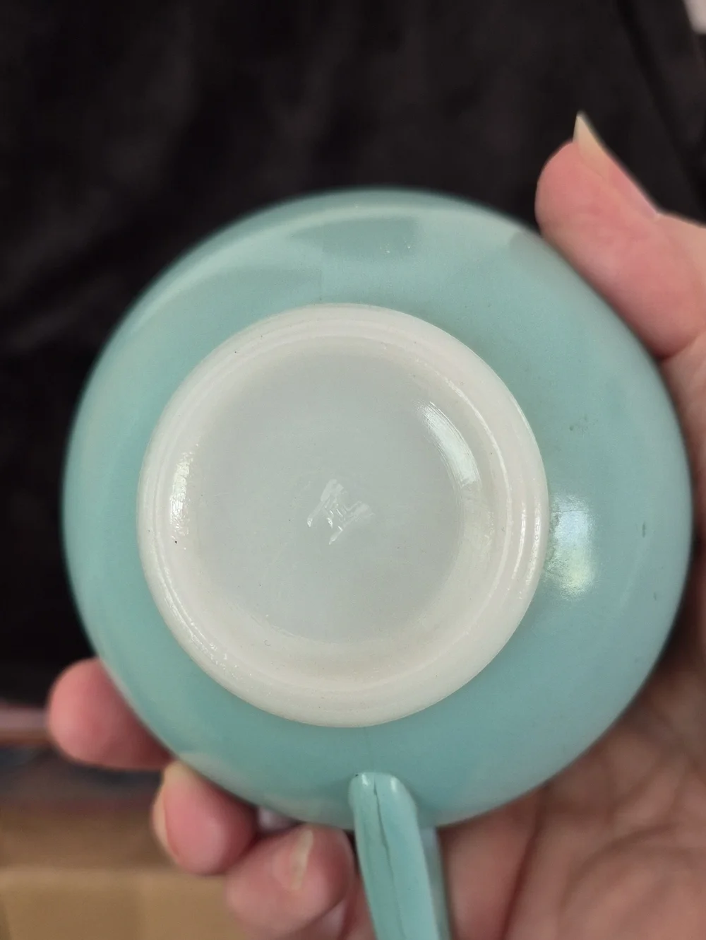 Hazel-Atlas vintage teal